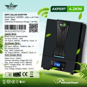 انفرتر طاقة شمسية علامة ماست MAST AXPERT VMIII 4.2 TWIN