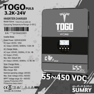 انفرتر طاقة شمسية علامة توغو TOGO 3.2kw Plus